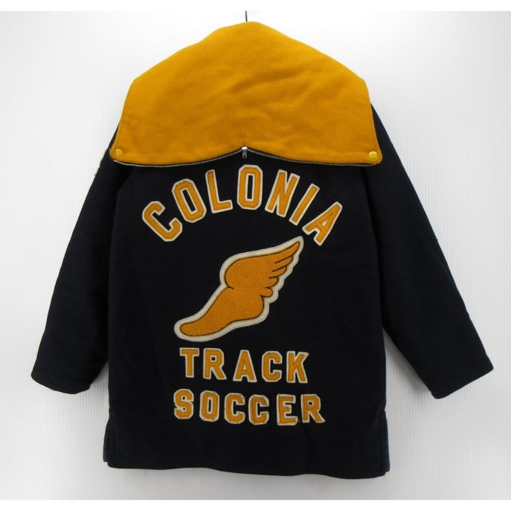 VINTAGE High School Jacket Large Letterman P Wing Varsity Coat 60s